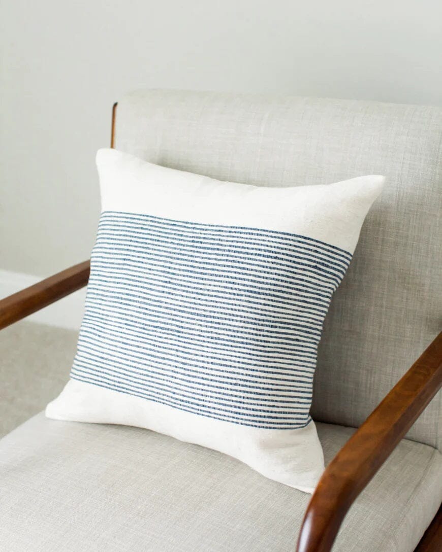 Riviera Throw Pillow Cover Throw Pillows Creative Women Navy