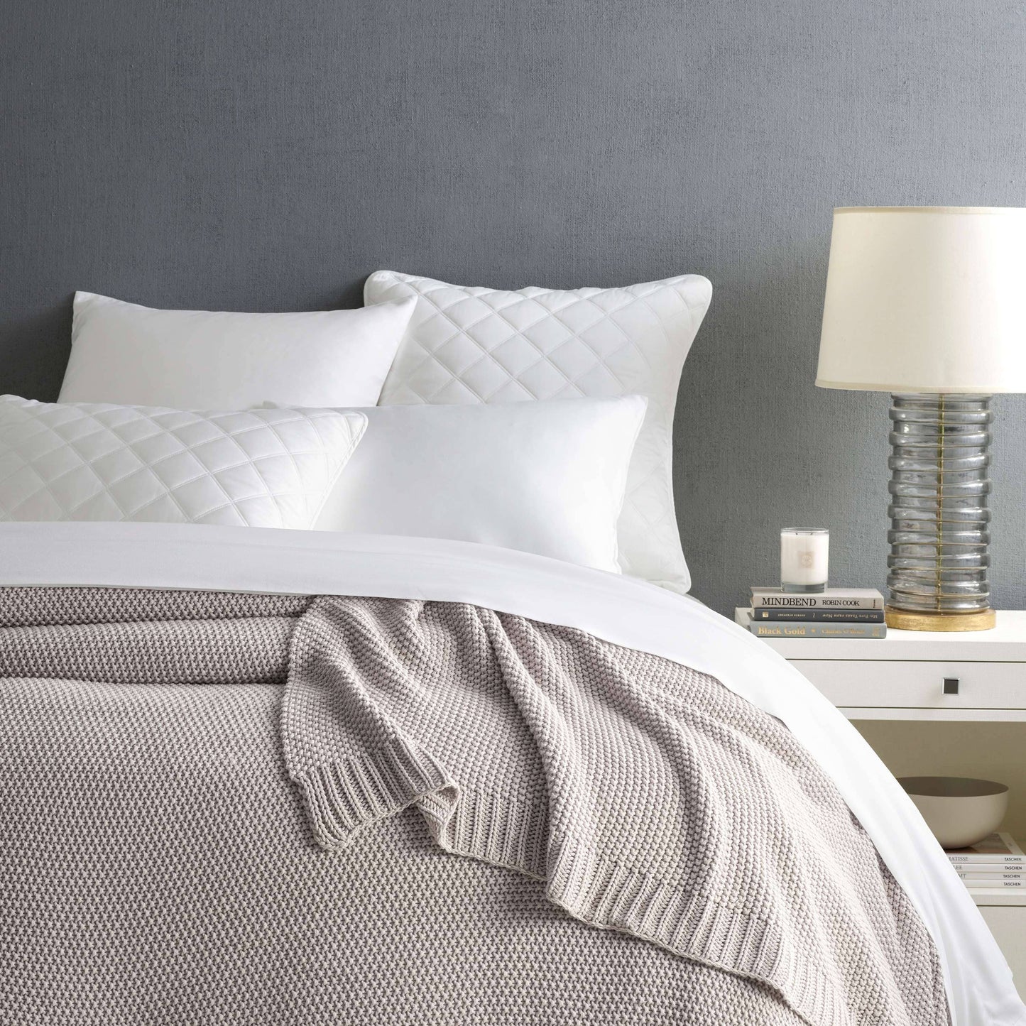 Silken Solid White Sham