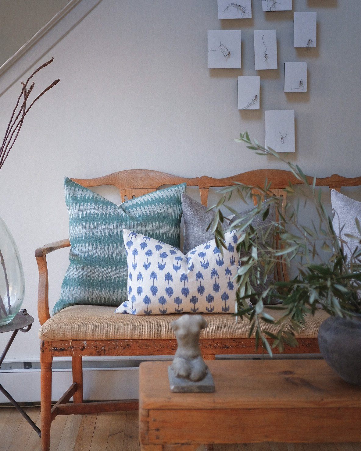 Myra Ikat Throw Pillow Cover