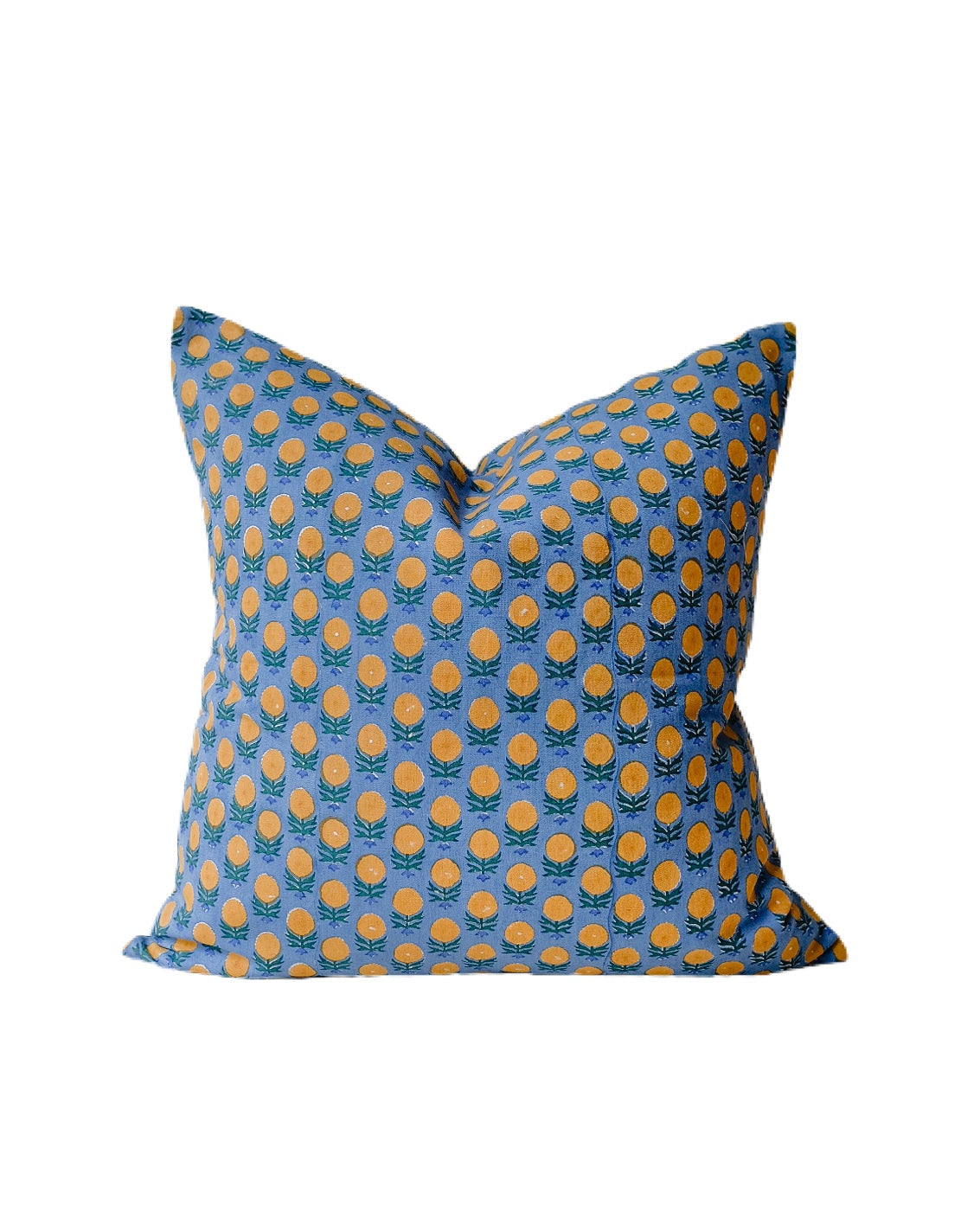 Soil to Studio Pakhi - Hand Block-printed Linen Pillowcase Soil to Studio