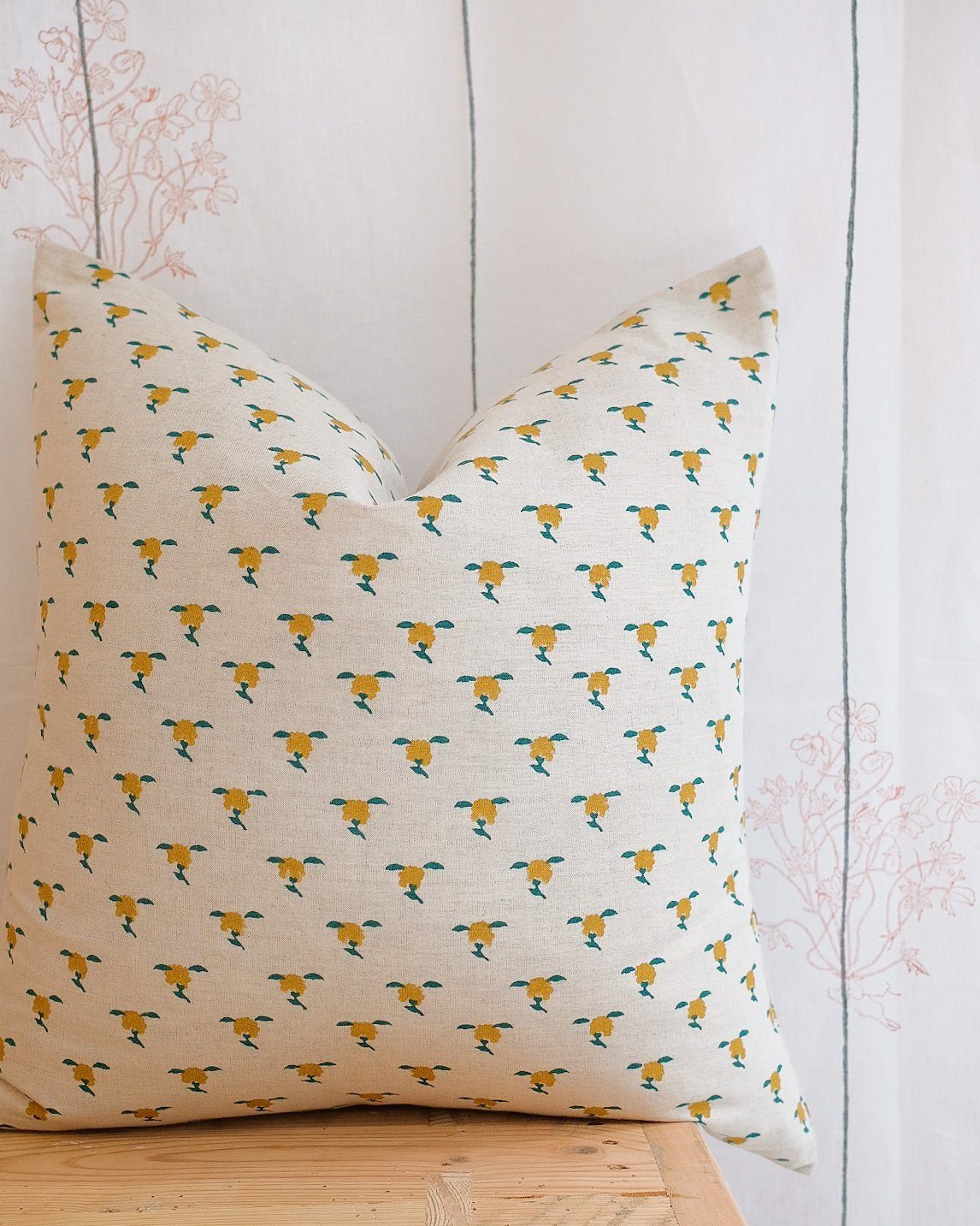 Rhea Linen Throw Pillow Cover