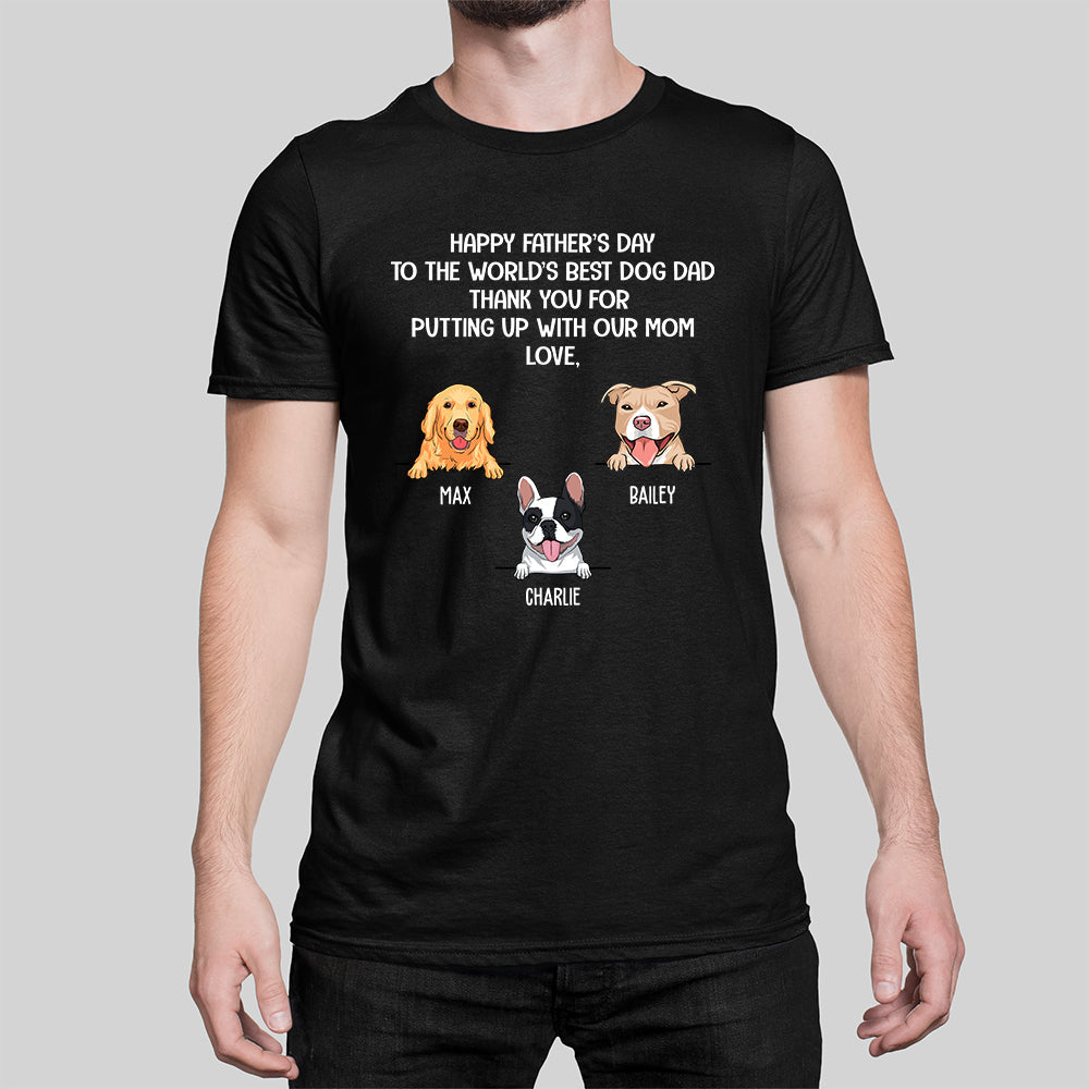 World's Best Dog Dad - Personalized Custom Unisex T-shirt