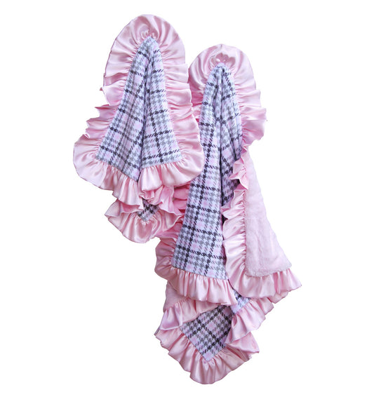 Baby Pink Houndstooth *