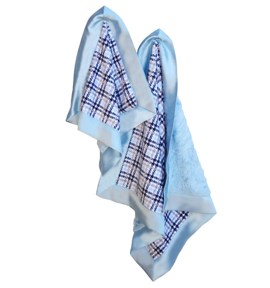 Baby Blue Houndstooth