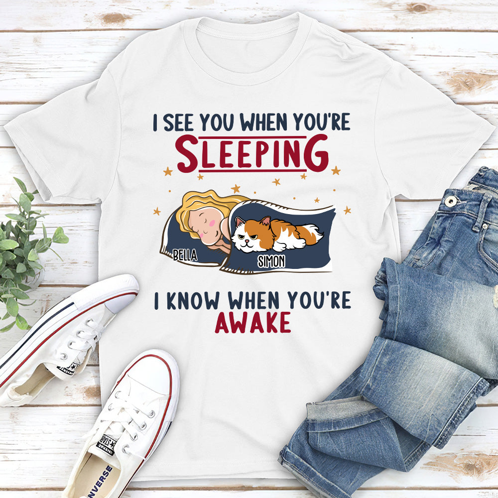 Cats See You - Personalized Custom Unisex T-shirt