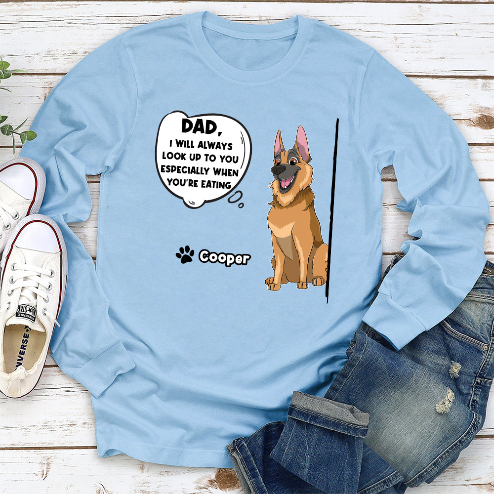 To My Human- Personalized Custom Long Sleeve T-shirt