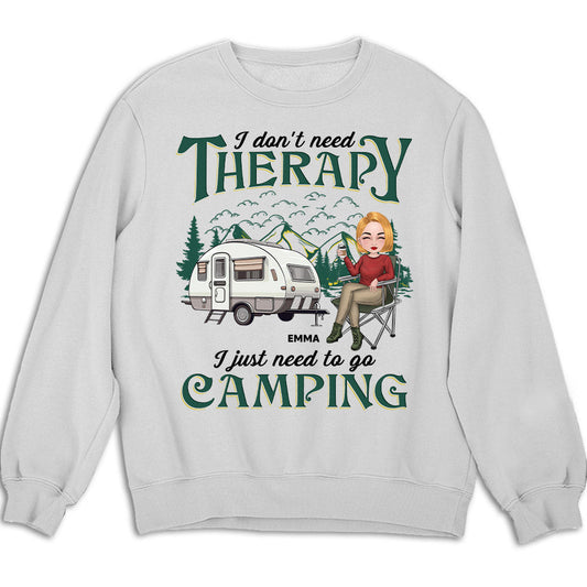 Therapy Camping - Personalized Custom Sweatshirt