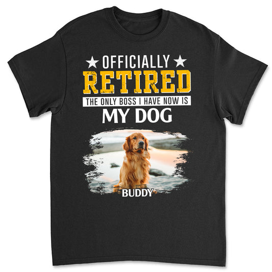 Offcially Retired Photo - Personalized Custom Premium T-shirt