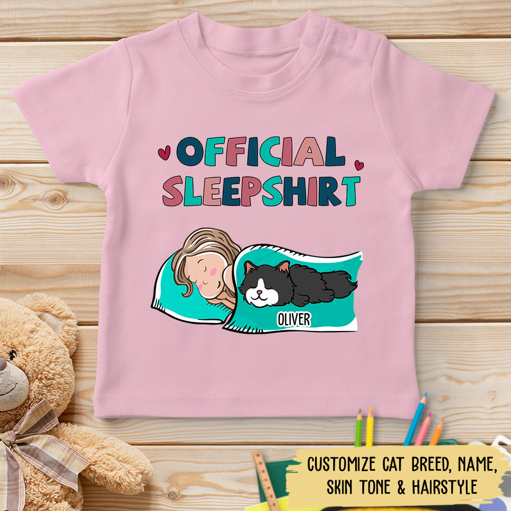 Cat Official Sleepshirt - Personalized Custom Youth T-shirt