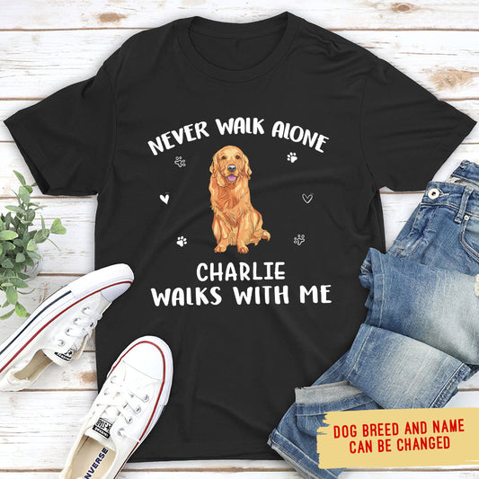 Walk With Me - Personalized Custom Unisex T-shirt