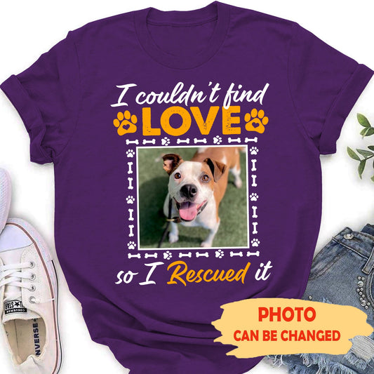 Rescue Love - Personalized Custom Photo Women's T-shirt