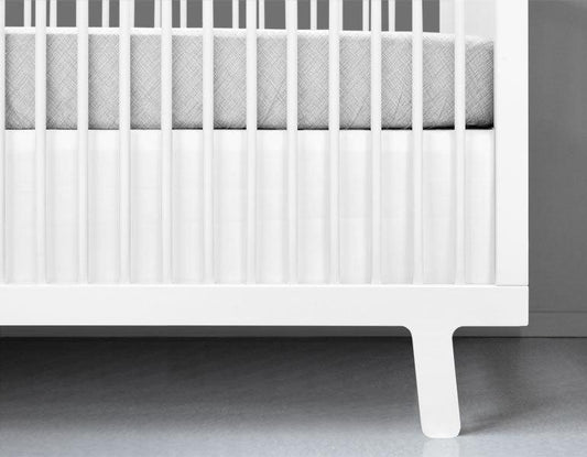 White Crib Skirt