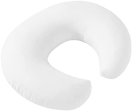 Nursing Pillow and Positioner with Minky Cover for Breastfeeding and Bottle Feeding, Propping Baby, Tummy Time, Baby Sitting Support, Awake-Time Support (Pillow Only, 22" x 17.7" x 5.9")