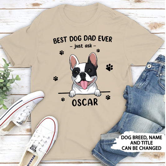 Best Dog Mom/Dad 1 - Personalized Custom Unisex T-shirt