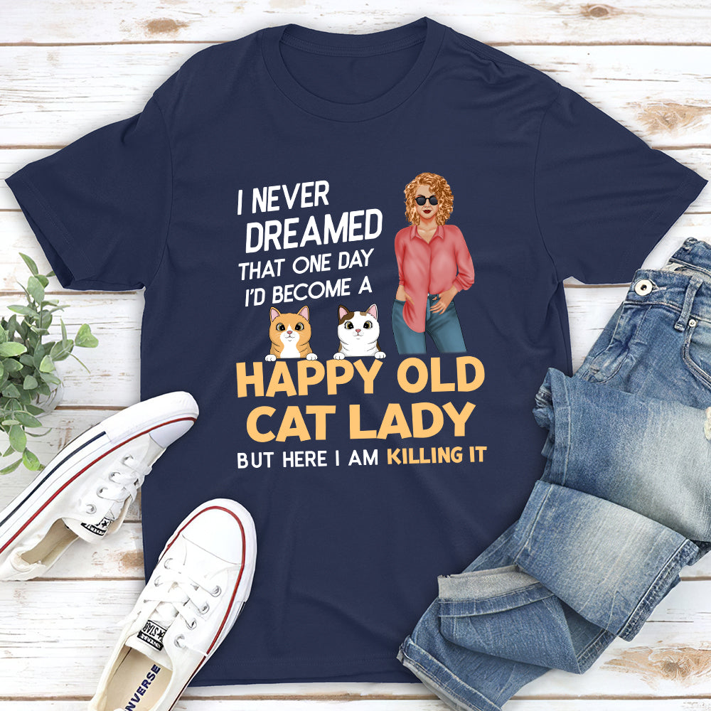 Cat Lady - Personalized Custom Unisex T-shirt