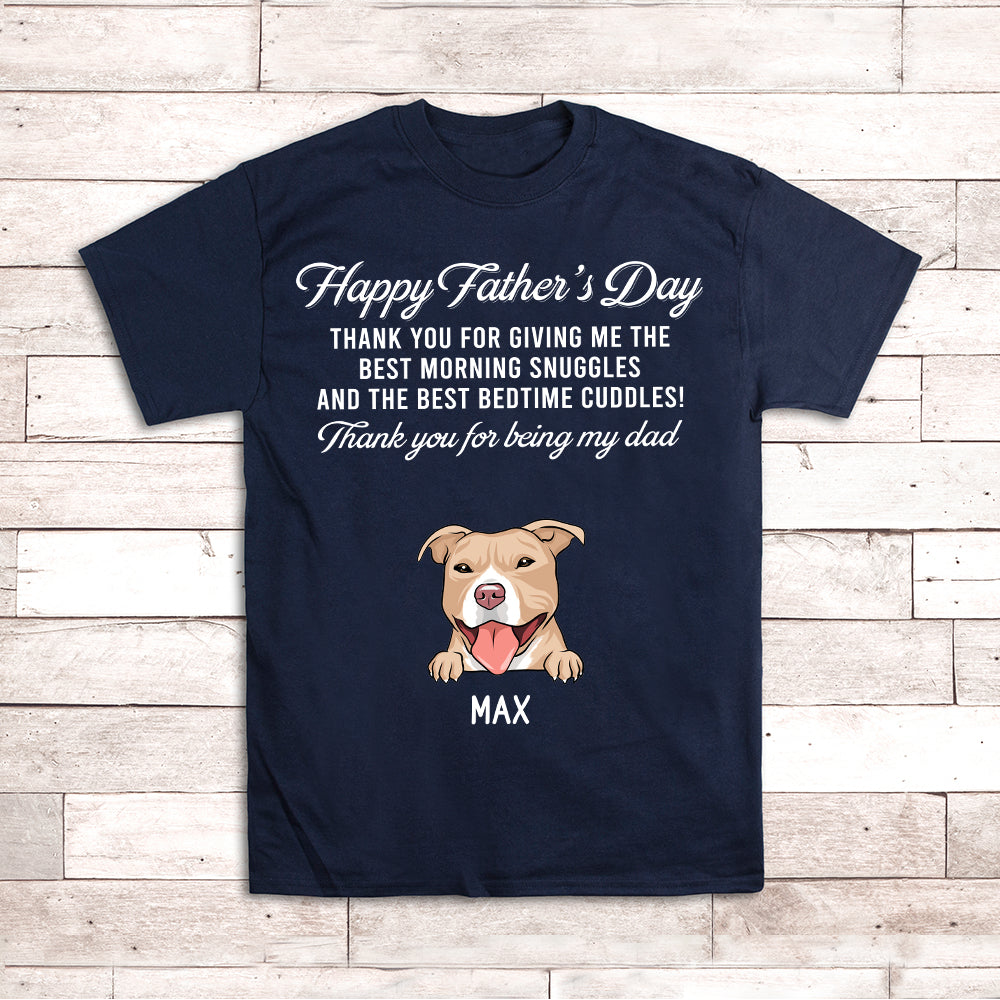 Thank You For Being My Dad - Personalized Custom Unisex T-shirt
