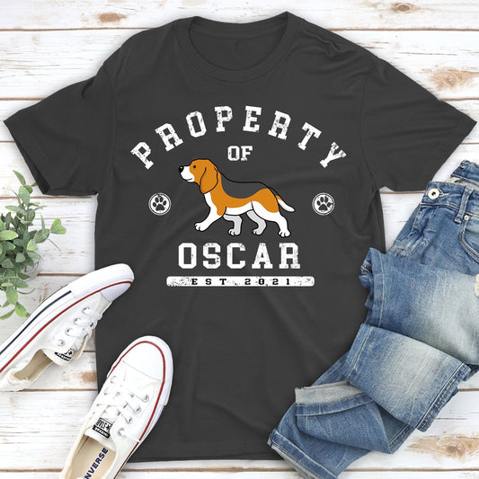 Dog Property - Personalized Custom Premium T-shirt
