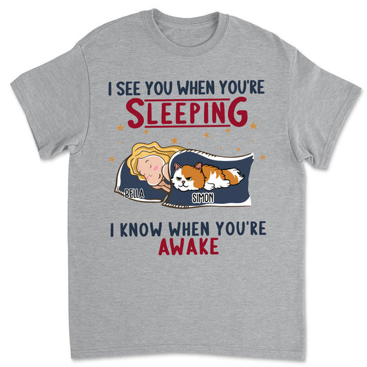 Cats See You - Personalized Custom Unisex T-shirt