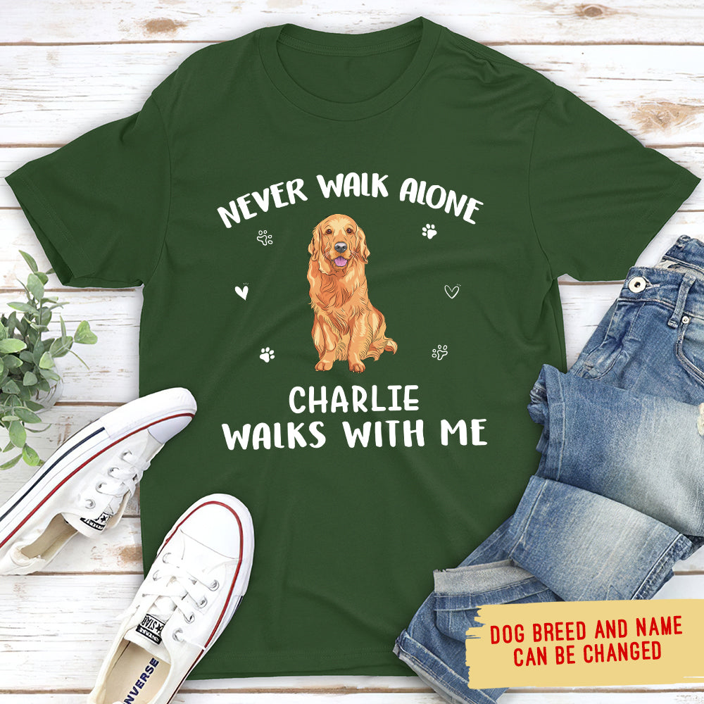 Walk With Me - Personalized Custom Unisex T-shirt