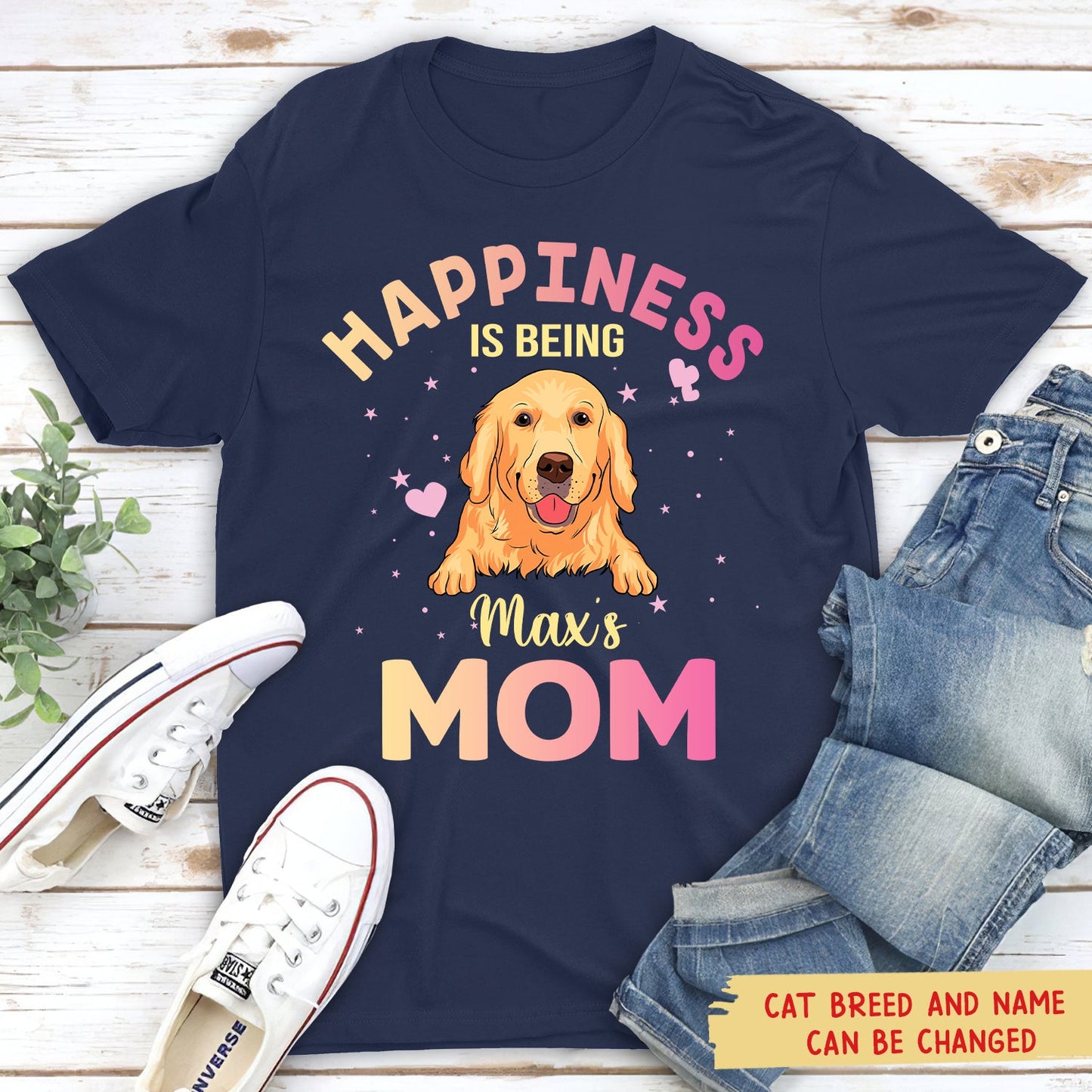 Being A Dog Mom - Personalized Custom Unisex T-shirt