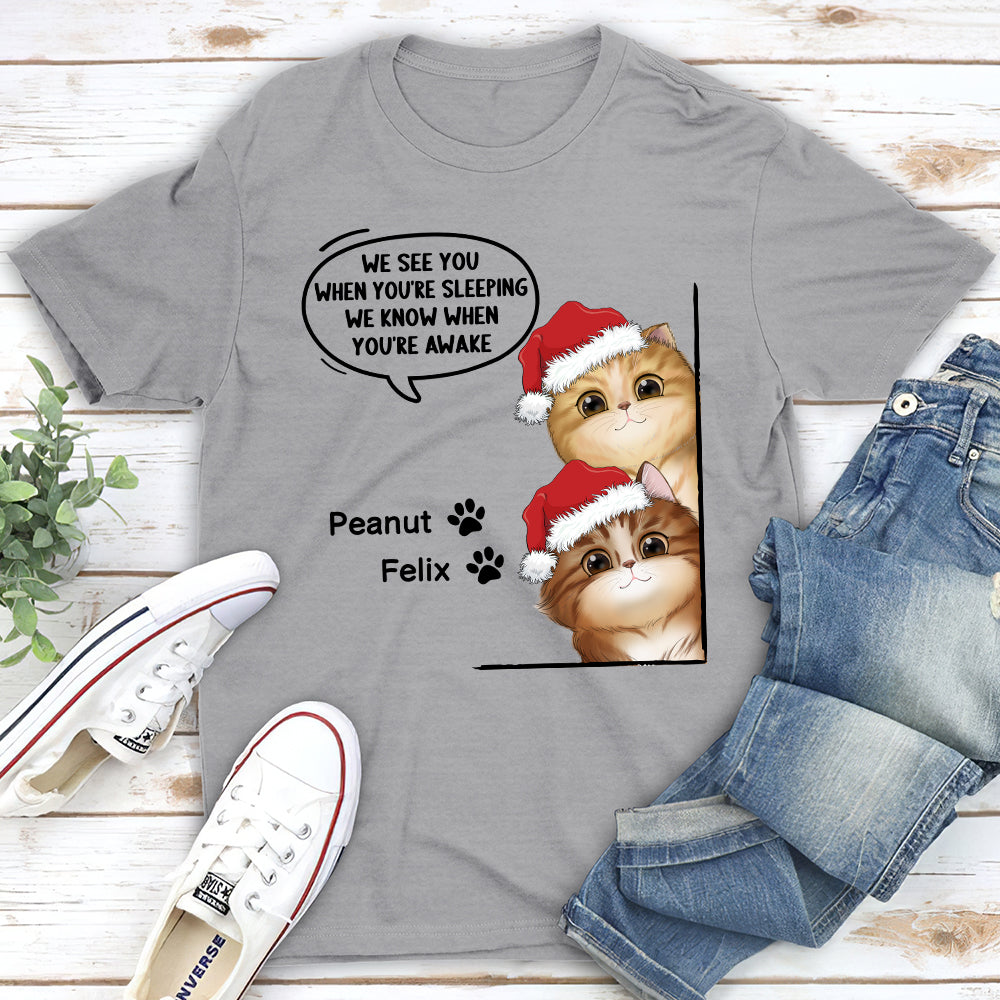 When You're Sleeping - Personalized Custom Unisex T-shirt
