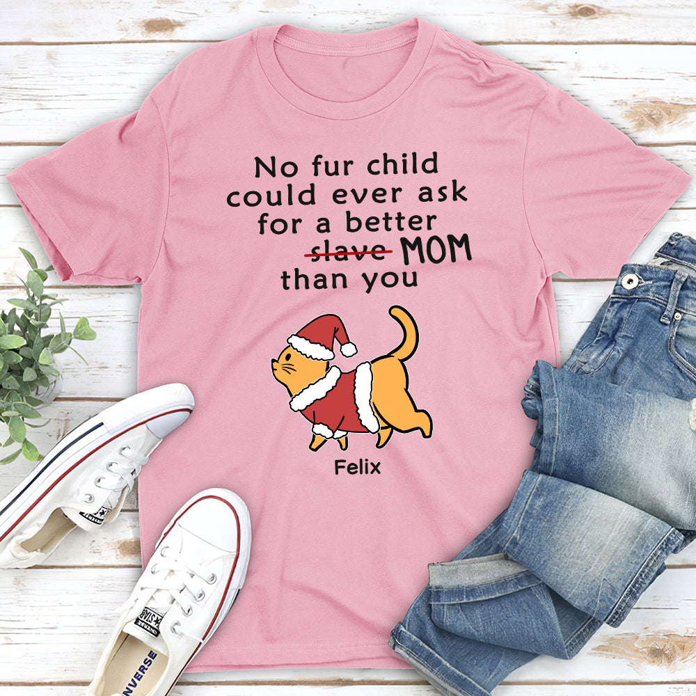 Slave Cat Dad - Personalized Custom Unisex T-shirt