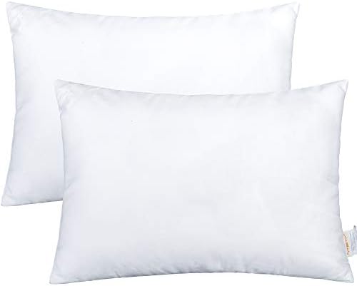 NTBAY 2 Pack Cotton Down Alternative 13x18 Toddler Pillows, Machine Washable - Soft and Breathable Baby Travel Small Pillows for Sleeping, Ideal for Daycare, Crib, Cot