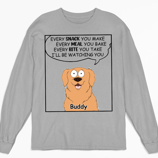 Watching You - Personalized Custom Long Sleeve T-shirt