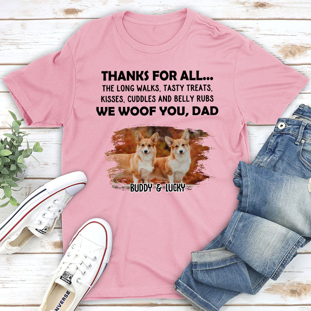 Thanks For All... Photo - Personalized Custom Unisex T-shirt