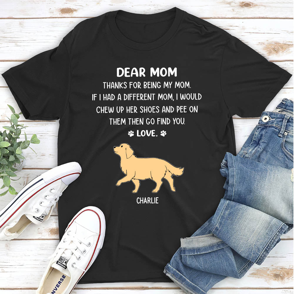 Thanks Mom - Personalized Custom Unisex T-shirt