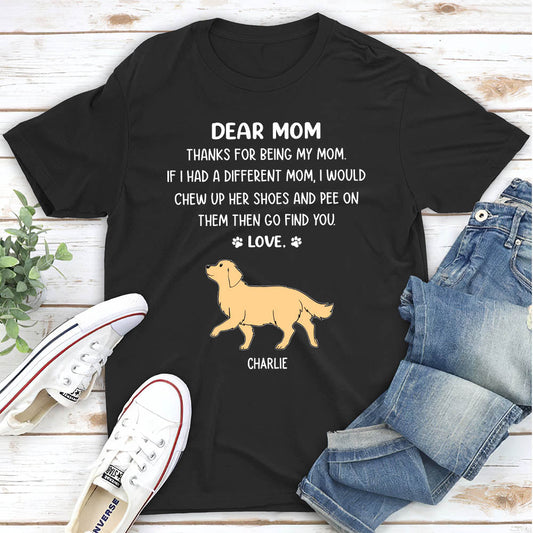Thanks Mom - Personalized Custom Unisex T-shirt