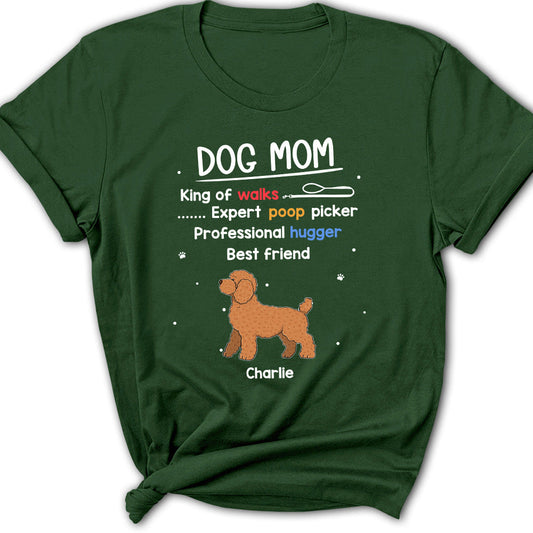 Dog Mom Mum Is - Personalized Custom Women's T-shirt