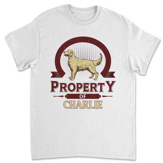 Dog Property Vintage - Personalized Custom Premium T-shirt