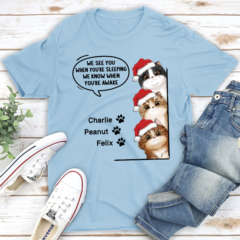 When You're Sleeping - Personalized Custom Unisex T-shirt
