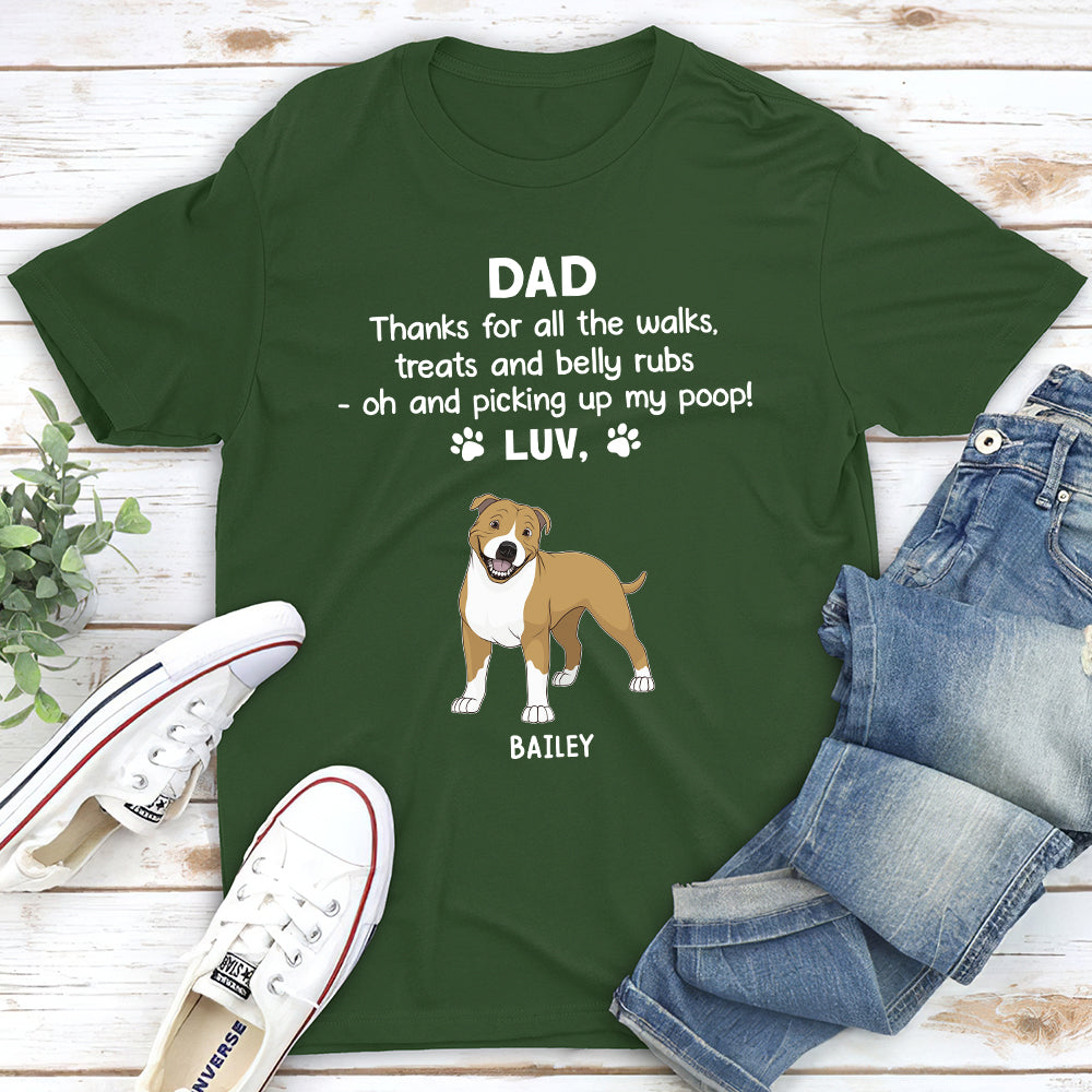 Thanks My Dad - Personalized Custom Unisex T-shirt