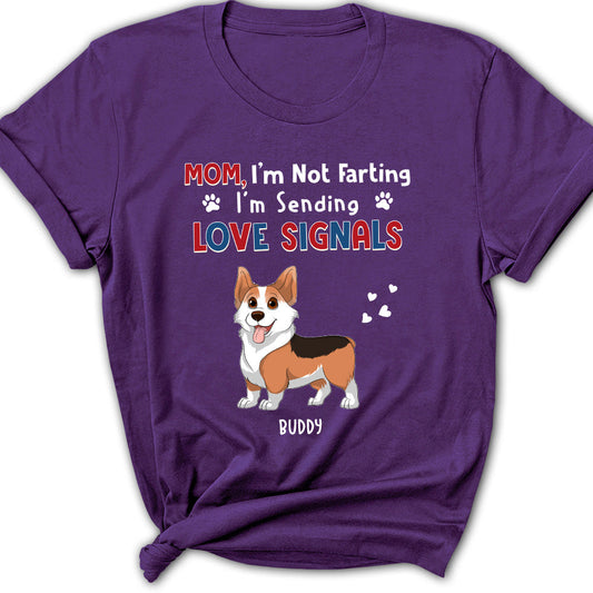 Sending Love Signals - Personalized Custom Women's T-shirt
