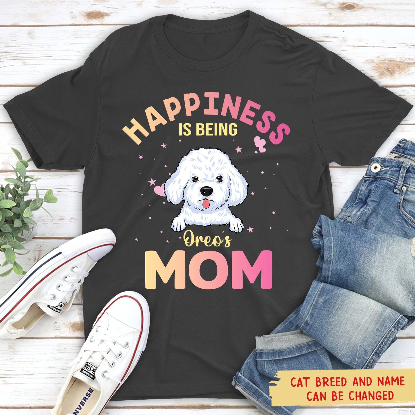 Being A Dog Mom - Personalized Custom Unisex T-shirt