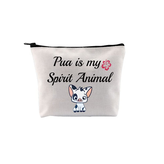 G2TUP Pua Pig Makeup Bag Animal Pig Piggy Lover Gift Pua is my Spirit Animal Pet Pig Cosmetic Bag (Pua Pig Makeup Bag)