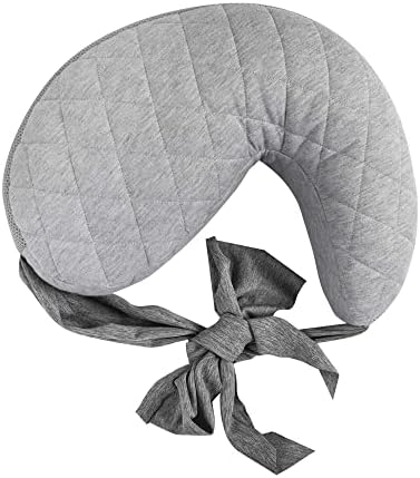 Boppy Anywhere Nursing Pillow Support, Soft Gray Heathered with Stretch Belt that Stores Small, Breastfeeding and Bottle-feeding Support at Home and for Travel, Plus Sized to Petite, Machine Washable