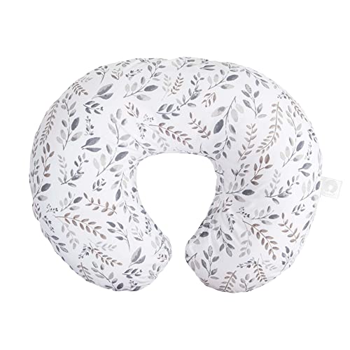 New Boppy Nursing Pillow Original Support (Gray Taupe Leaves)