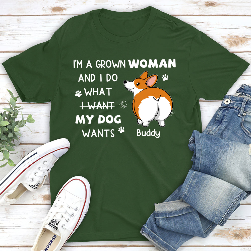 A Grown Woman - Personalized Custom Unisex T-shirt