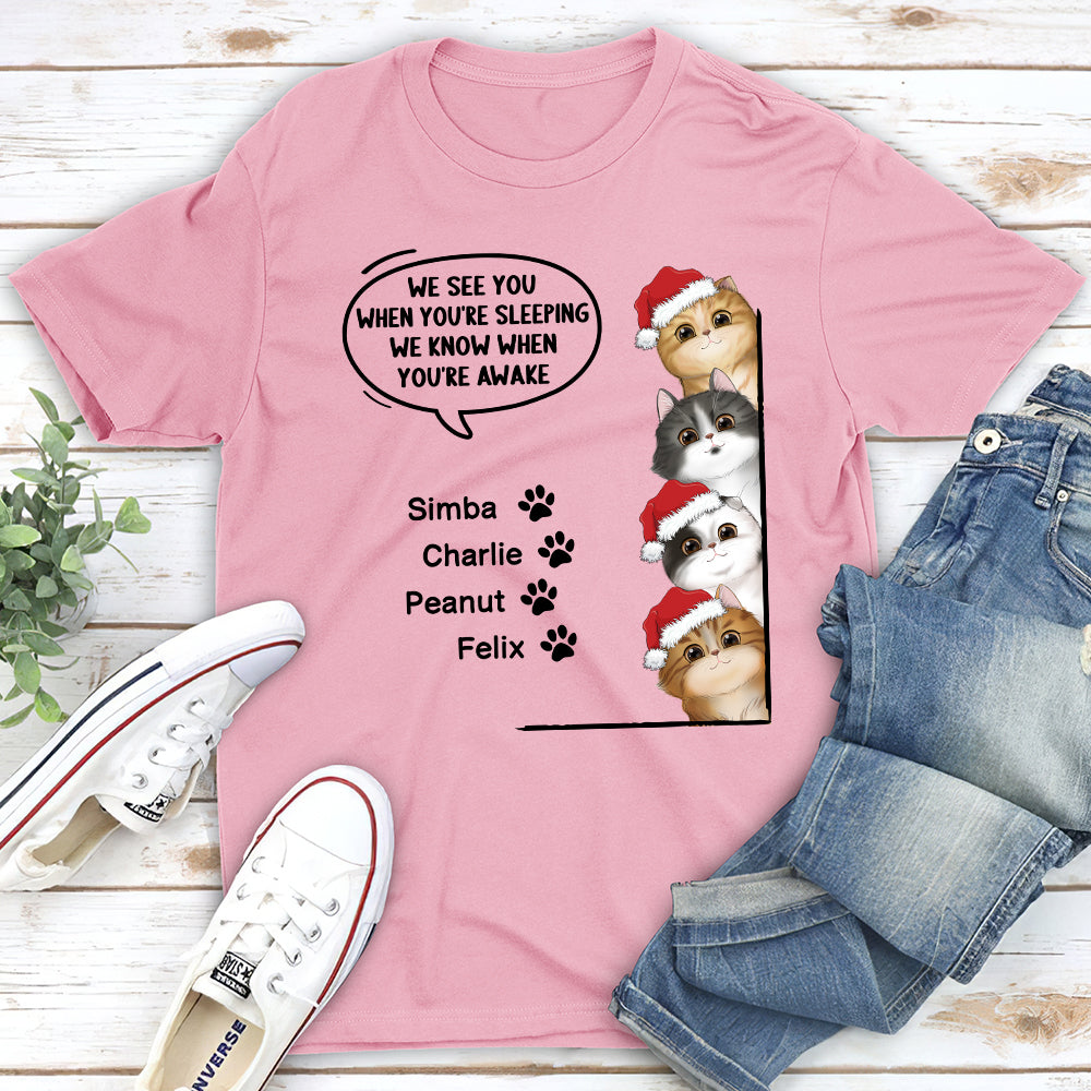 When You're Sleeping - Personalized Custom Unisex T-shirt