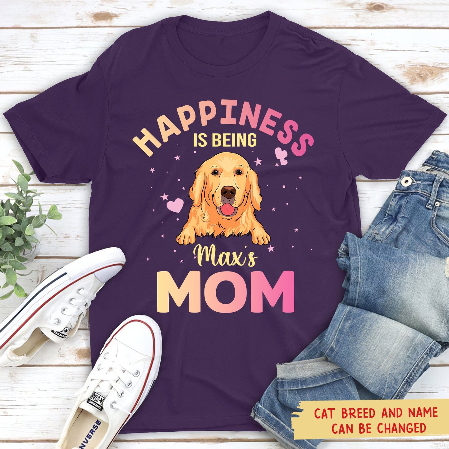 Being A Dog Mom - Personalized Custom Unisex T-shirt
