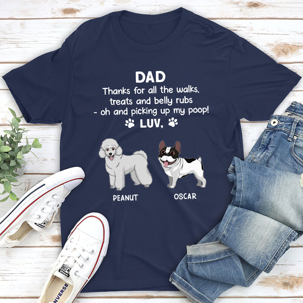 Thanks My Dad - Personalized Custom Unisex T-shirt