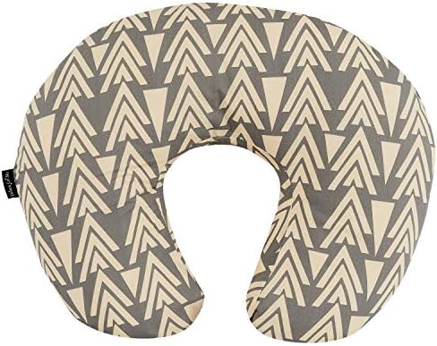 Dream On Me Beeboo Nursing Pillow and Positioner, Breastfeeding and Bottlefeeding Pillow, Removable and Washable Pillow Cover, Soft and Breathable Fabric, Taupe
