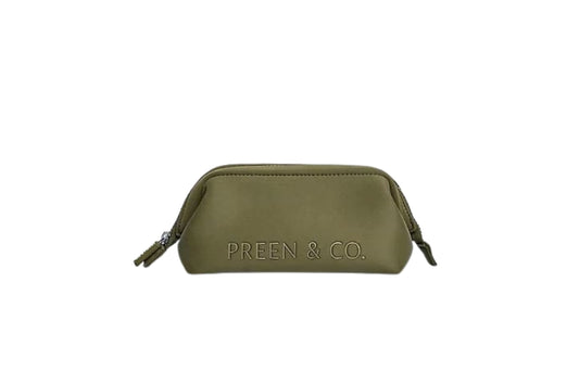 Heat & Cold Protective Beauty, Make up, Cosmetic and Skincare Case. Protect products from melting, spoiling and expiring when traveling to hot or cold climate. (Khaki (green))
