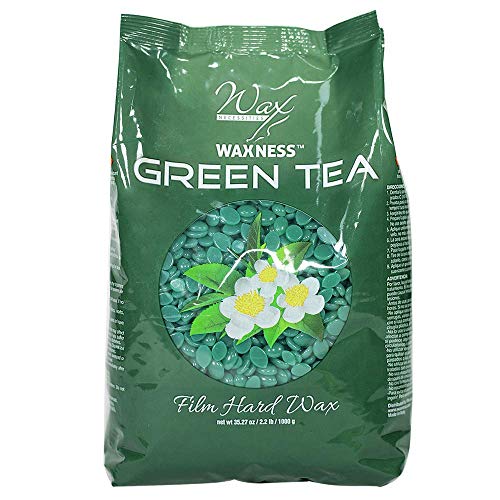 Waxness Wax Necessities Film Hard Wax Beads Green Tea 2.2 Pound