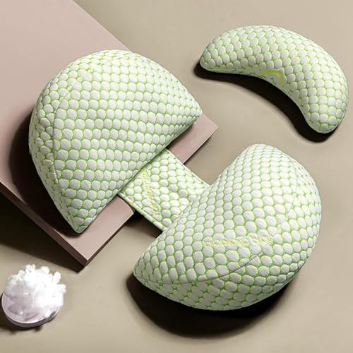 Pregnancy Pillows for Sleeping, Maternity Pillow Cooling for Pregnant Women, Pregnancy Body Pillow Wedge Adjustable with Pillow Cover Support for Pregnancy Belly/Back Support