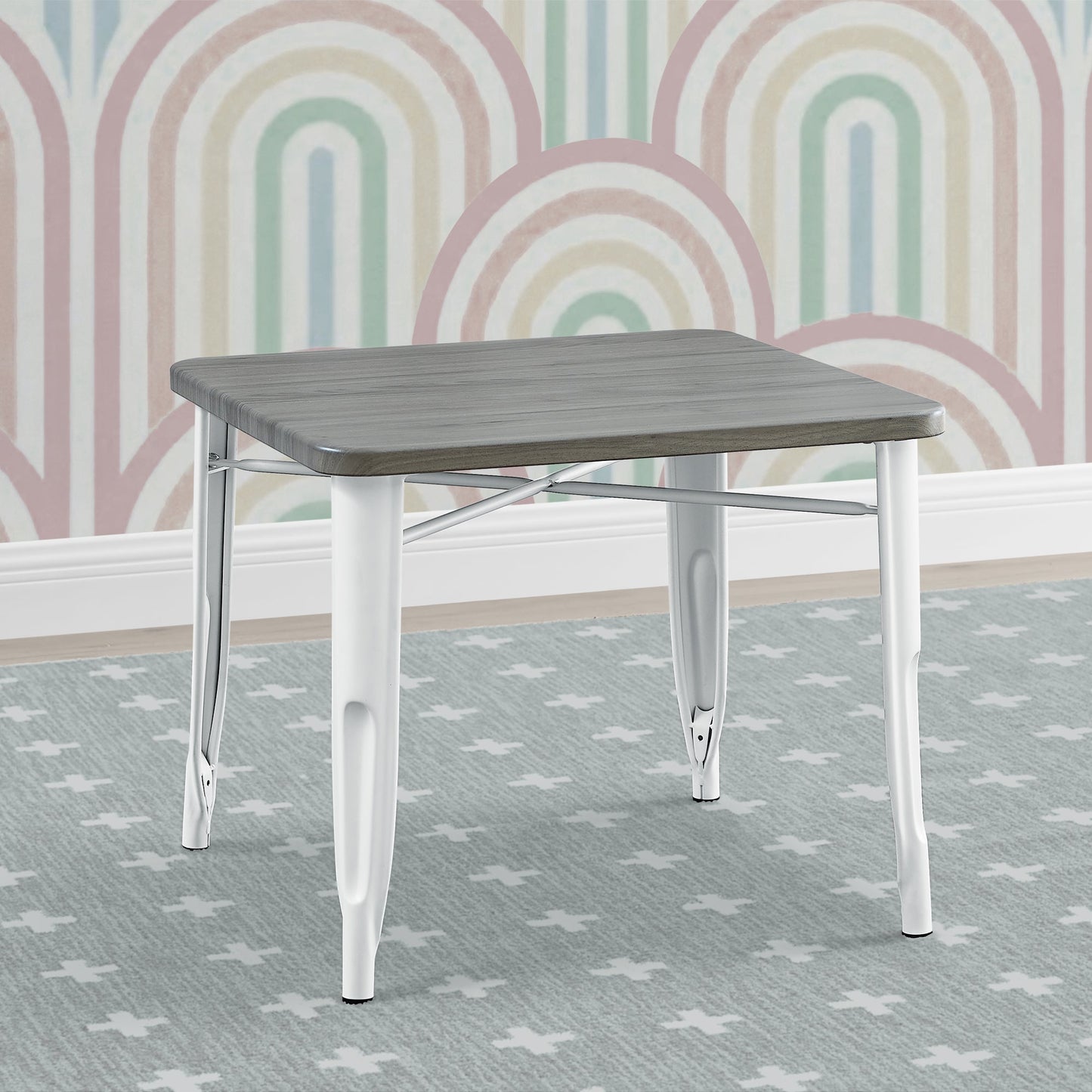 White with Grey Barnboard (153)