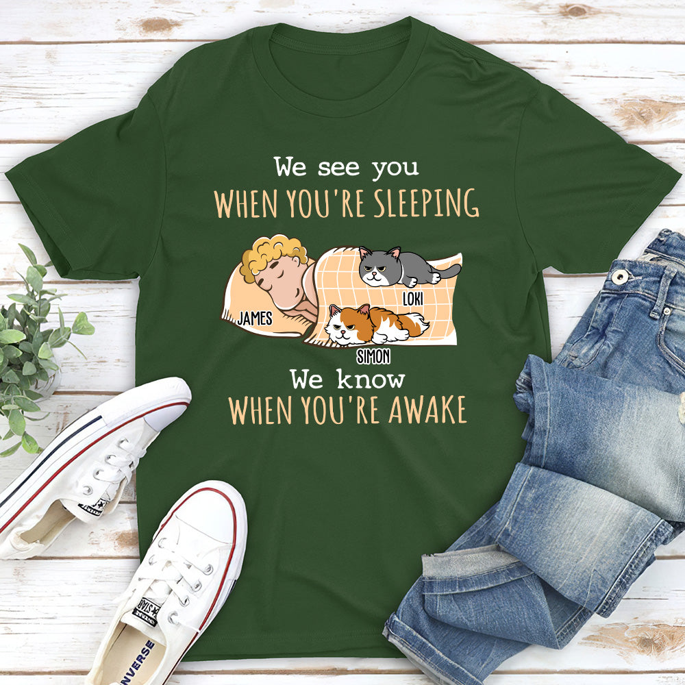 When You're Awake - Personalized Custom Unisex T-shirt